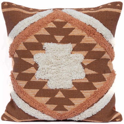 Reeves Orange Diamond Textured Throw Pillow - Quahog Bay Bedding