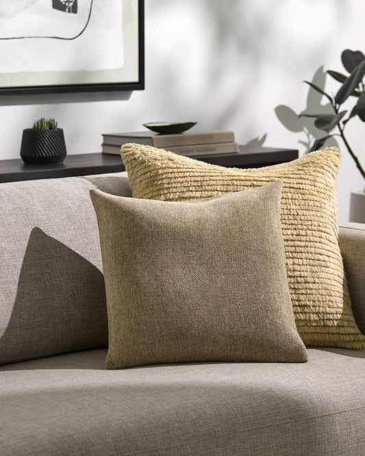 Reijo Tan Linen Look Accent Pillow - Quahog Bay Bedding