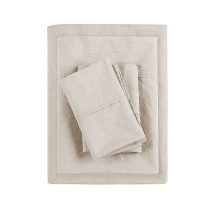 Relaxed Cotton Percale Sheet Set - 200TC 100% Cotton Percale Sheets - Quahog Bay Bedding