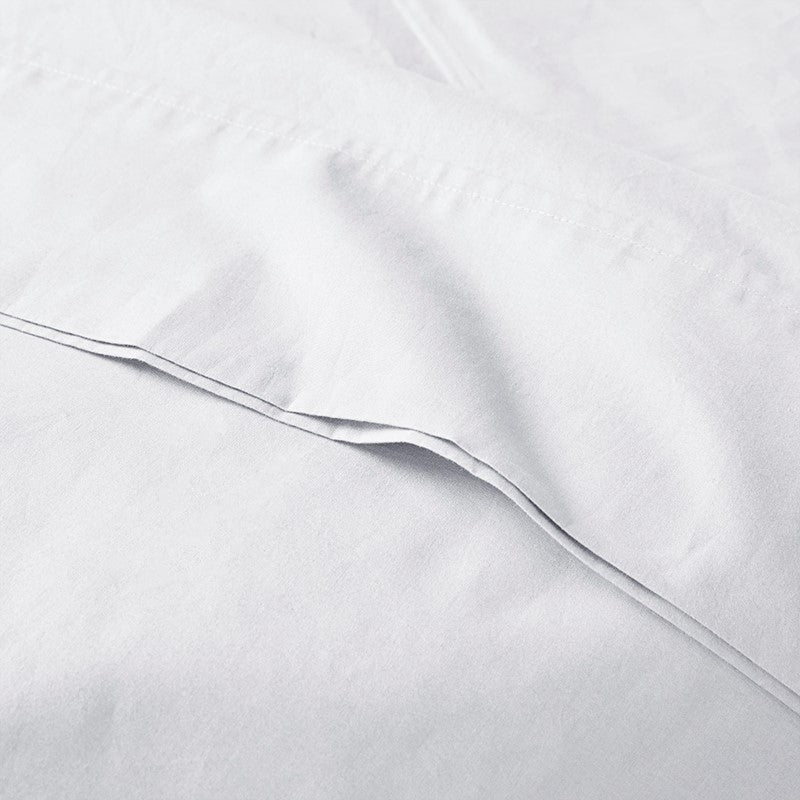 Relaxed Cotton Percale Sheet Set - 200TC 100% Cotton Percale Sheets - Quahog Bay Bedding