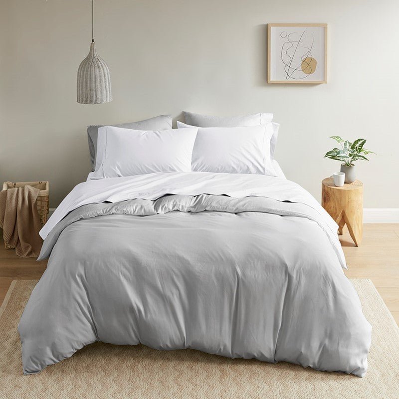 Relaxed Cotton Percale Sheet Set - 200TC 100% Cotton Percale Sheets - Quahog Bay Bedding