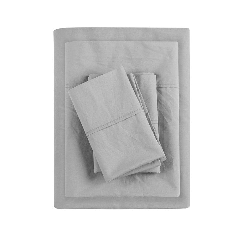 Relaxed Cotton Percale Sheet Set - 200TC 100% Cotton Percale Sheets - Quahog Bay Bedding