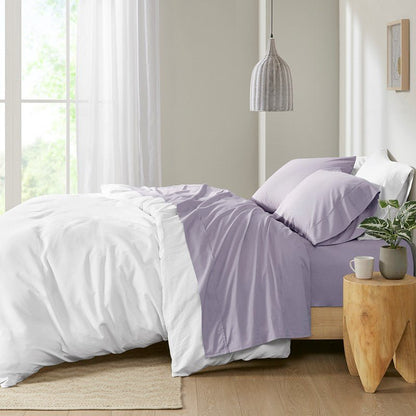 Relaxed Cotton Percale Sheet Set - 200TC 100% Cotton Percale Sheets - Quahog Bay Bedding