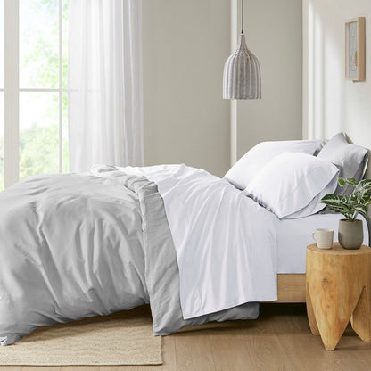 Relaxed Cotton Percale Sheet Set - 200TC 100% Cotton Percale Sheets - Quahog Bay Bedding