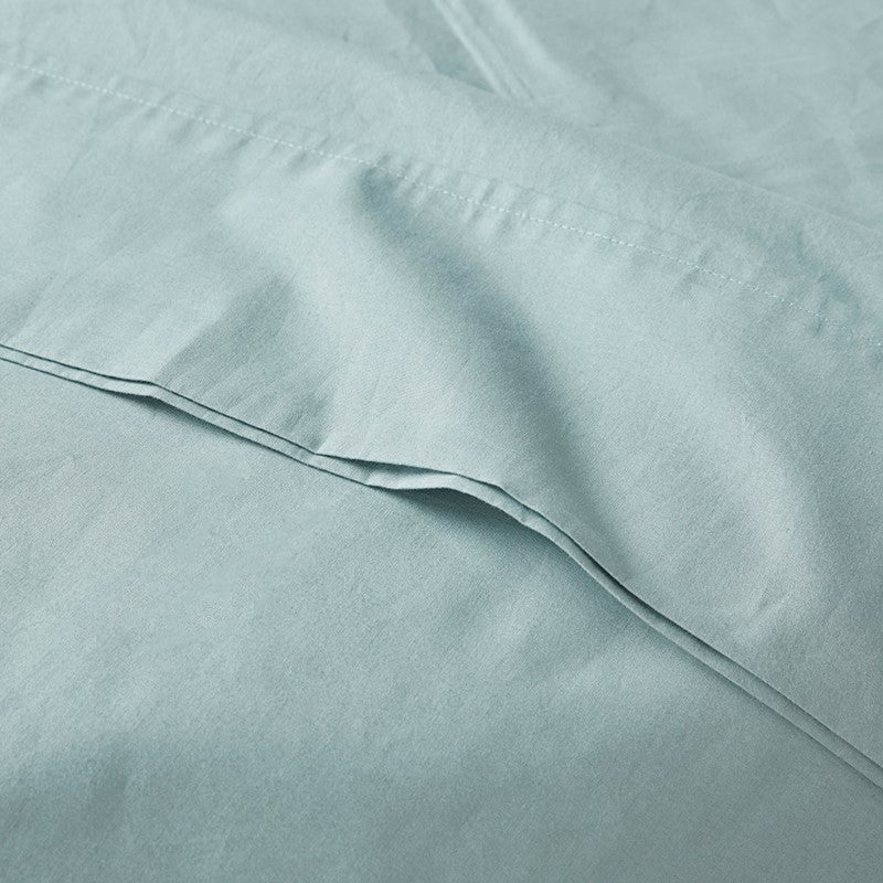 Relaxed Cotton Percale Sheet Set - 200TC 100% Cotton Percale Sheets - Quahog Bay Bedding