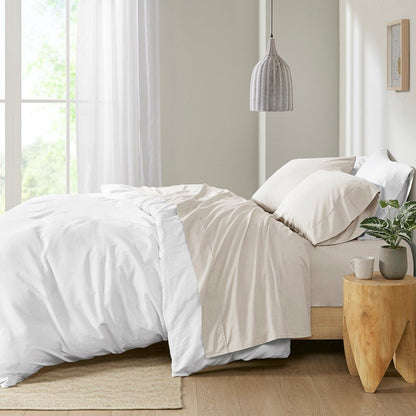 Relaxed Cotton Percale Sheet Set - 200TC 100% Cotton Percale Sheets - Quahog Bay Bedding