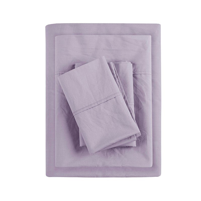 Relaxed Cotton Percale Sheet Set - 200TC 100% Cotton Percale Sheets - Quahog Bay Bedding