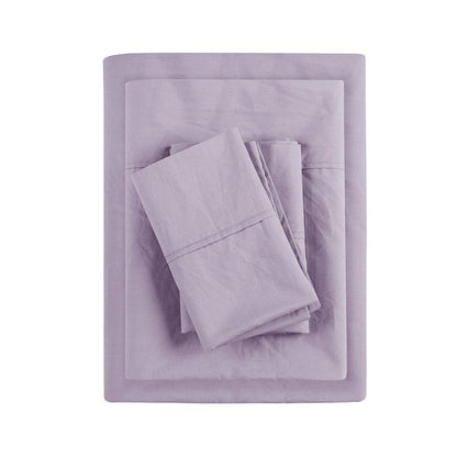 Relaxed Cotton Percale Sheet Set - 200TC 100% Cotton Percale Sheets - Quahog Bay Bedding