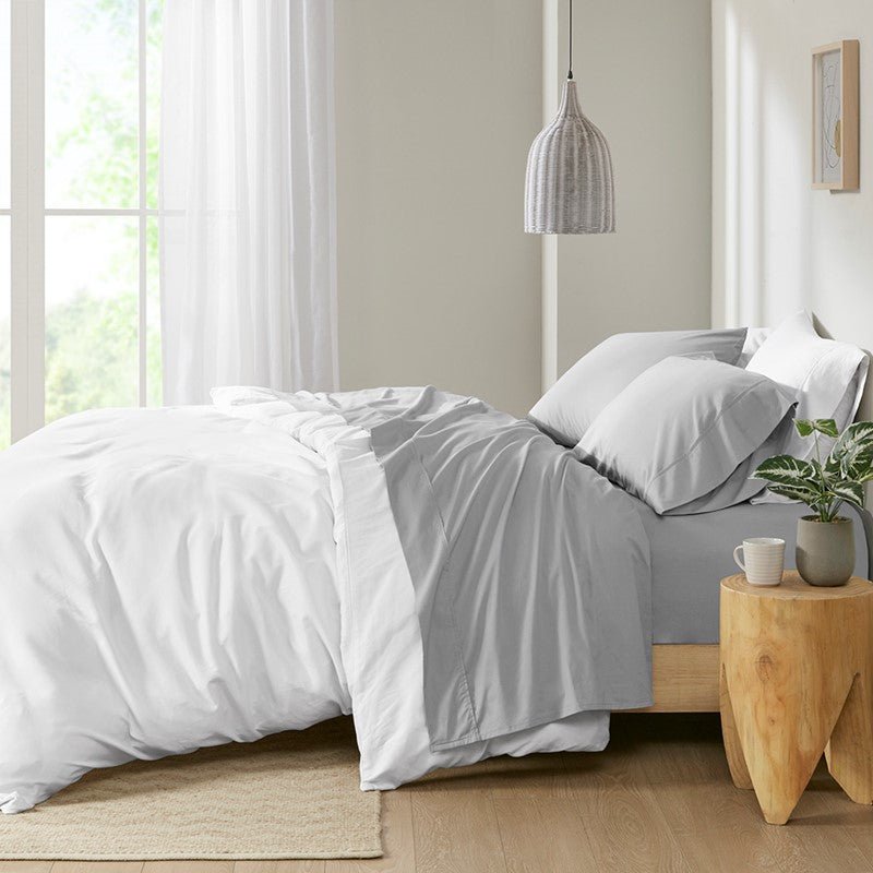 Relaxed Cotton Percale Sheet Set - 200TC 100% Cotton Percale Sheets - Quahog Bay Bedding