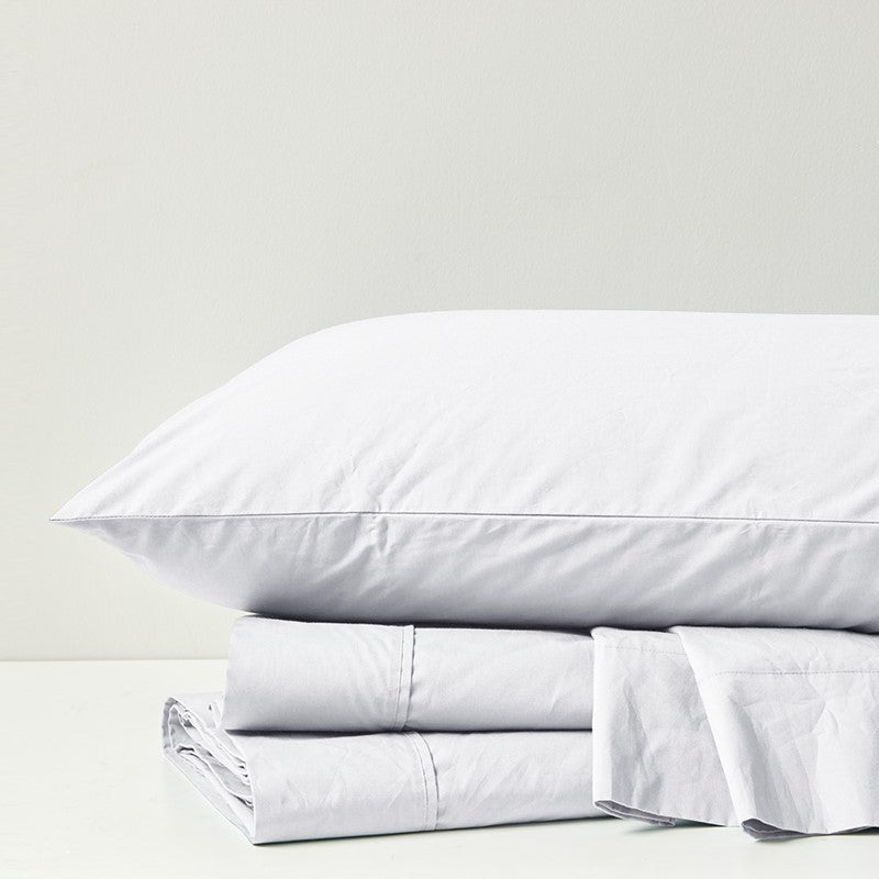 Relaxed Cotton Percale Sheet Set - 200TC 100% Cotton Percale Sheets - Quahog Bay Bedding