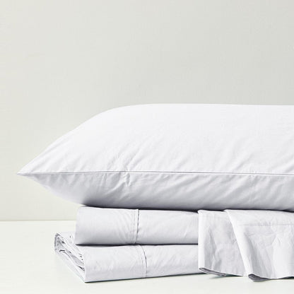 Relaxed Cotton Percale Sheet Set - 200TC 100% Cotton Percale Sheets - Quahog Bay Bedding