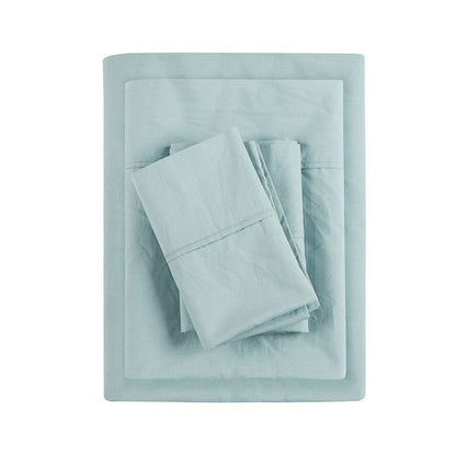 Relaxed Cotton Percale Sheet Set - 200TC 100% Cotton Percale Sheets - Quahog Bay Bedding
