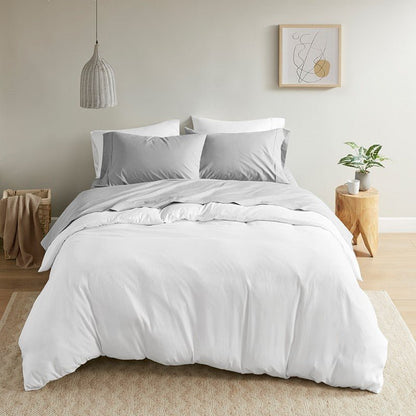Relaxed Cotton Percale Sheet Set - 200TC 100% Cotton Percale Sheets - Quahog Bay Bedding