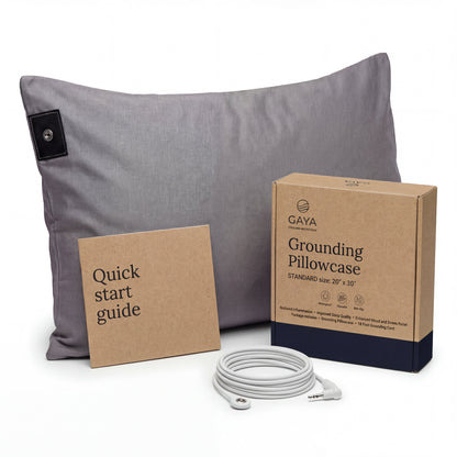 GAYA Grounding Pillowcase | Gray | 20 x 30 Inches