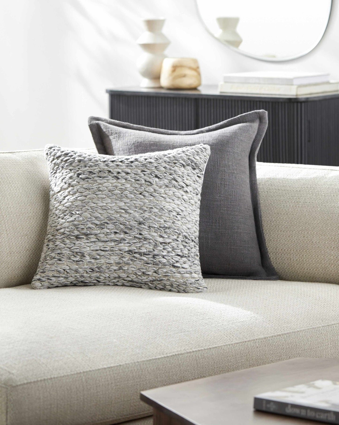 Renny Cozy Textured Throw Pillow - Quahog Bay Bedding
