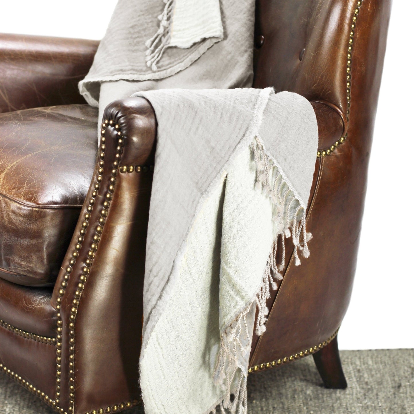 Reversible 100% Merino Wool Throw - Quahog Bay Bedding