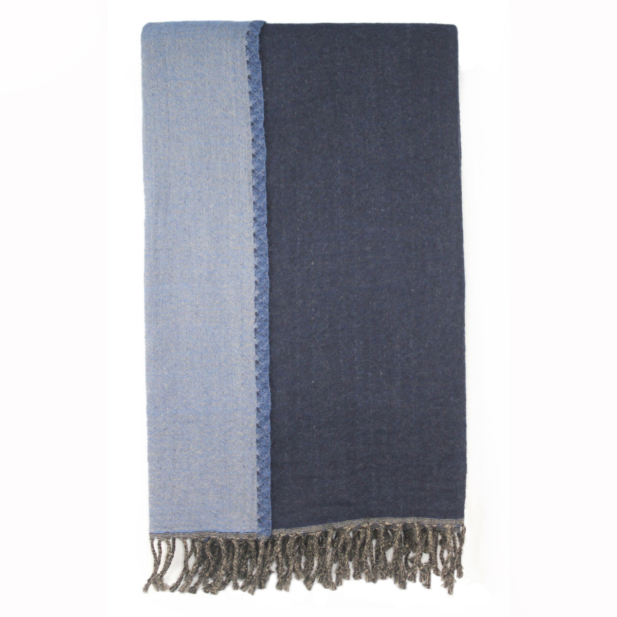 Reversible 100% Merino Wool Throw - Quahog Bay Bedding