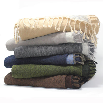 Reversible 100% Merino Wool Throw - Quahog Bay Bedding