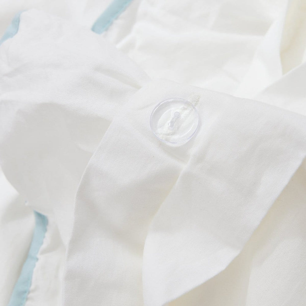 Reyna Contrast Edge Cotton Duvet Cover Set - Quahog Bay Bedding