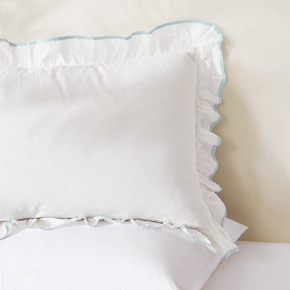 Reyna Contrast Edge Cotton Duvet Cover Set - Quahog Bay Bedding