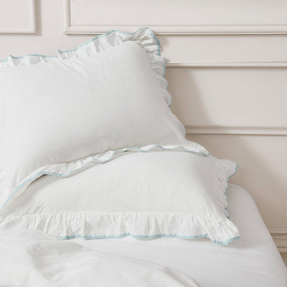 Reyna Contrast Edge Cotton Duvet Cover Set - Quahog Bay Bedding