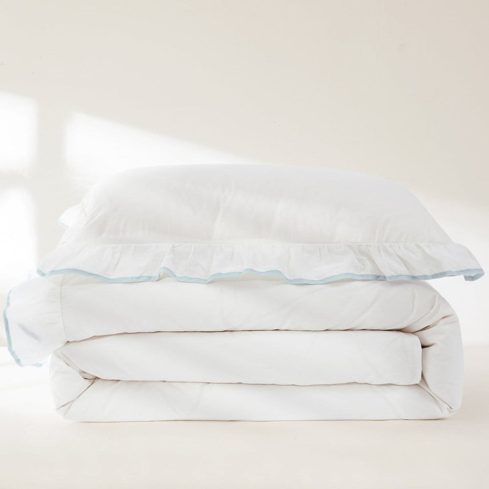 Reyna Contrast Edge Cotton Duvet Cover Set - Quahog Bay Bedding