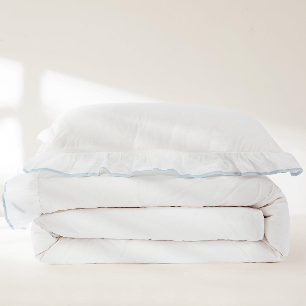 Reyna Contrast Edge Cotton Duvet Cover Set - Quahog Bay Bedding