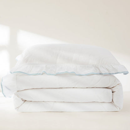 Reyna Contrast Edge Cotton Duvet Cover Set - Quahog Bay Bedding
