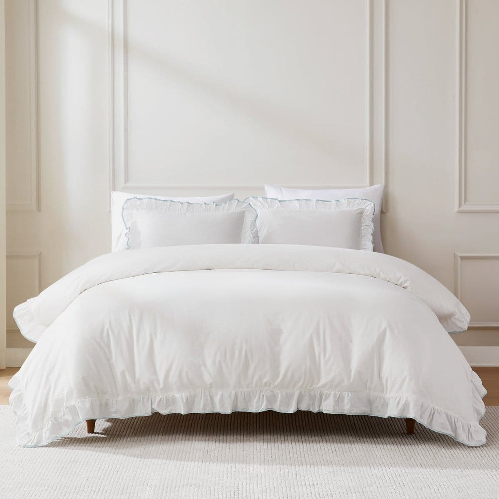 Reyna Contrast Edge Cotton Duvet Cover Set - Quahog Bay Bedding