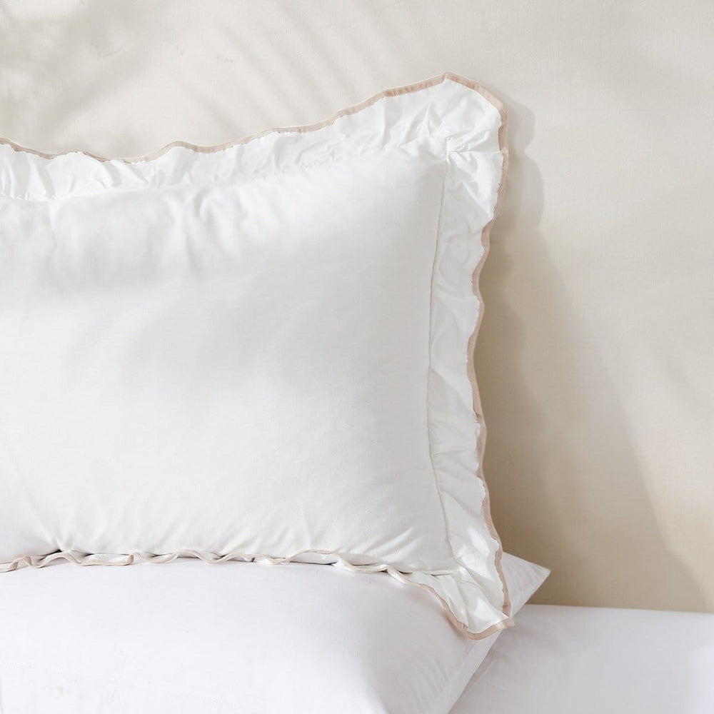 Reyna Contrast Edge Cotton Duvet Cover Set - Quahog Bay Bedding