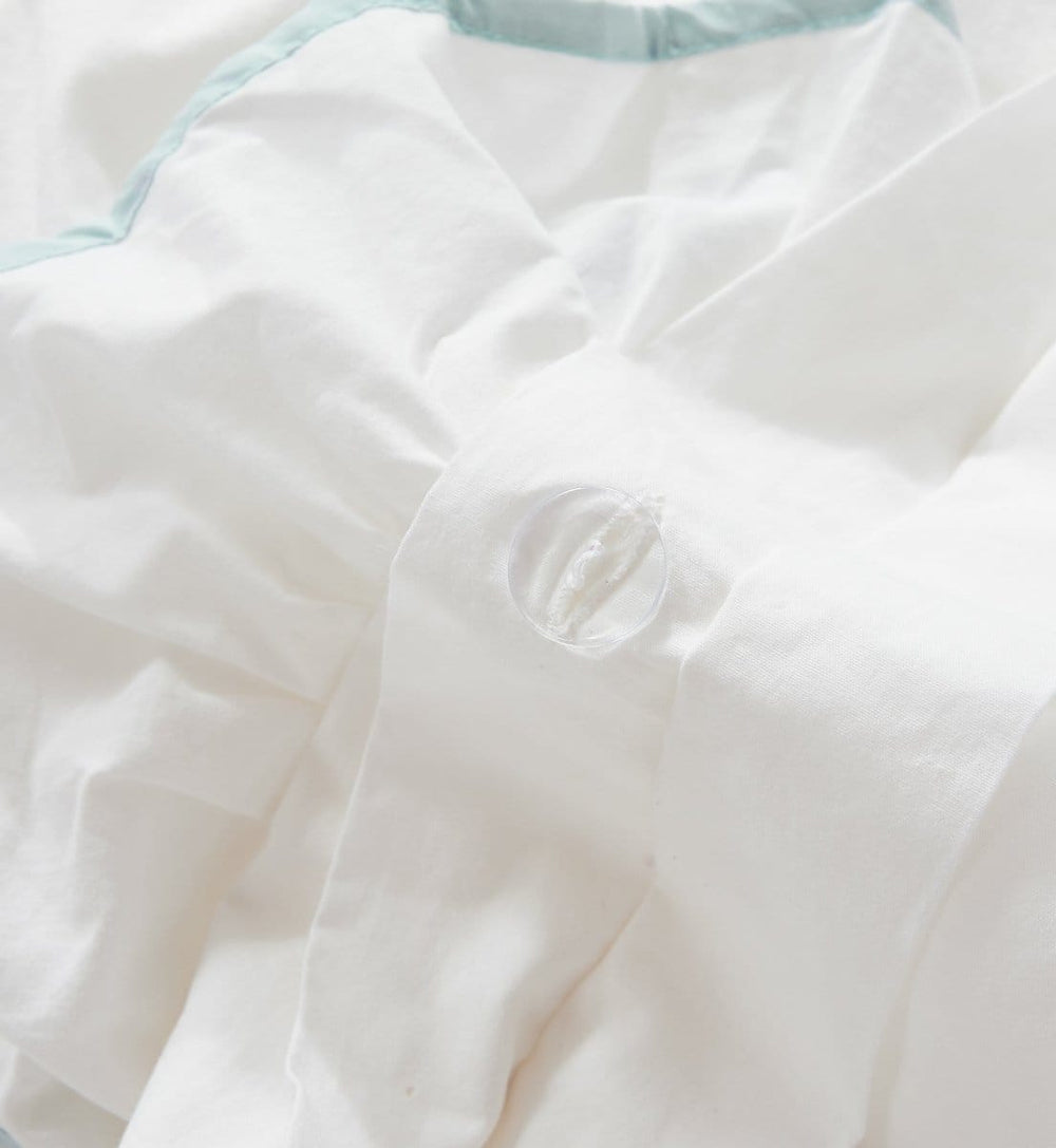 Reyna Contrast Edge Cotton Duvet Cover Set - Quahog Bay Bedding