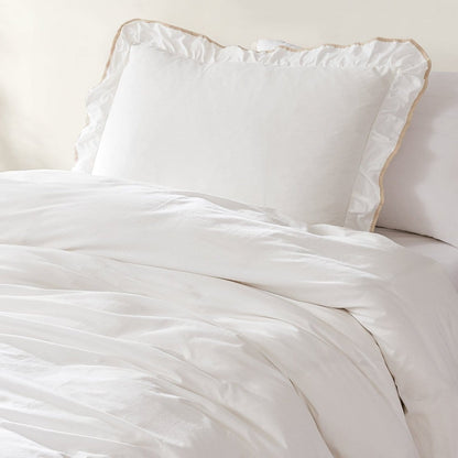Reyna Contrast Edge Cotton Duvet Cover Set - Quahog Bay Bedding