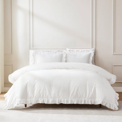 Reyna Contrast Edge Cotton Duvet Cover Set - Quahog Bay Bedding