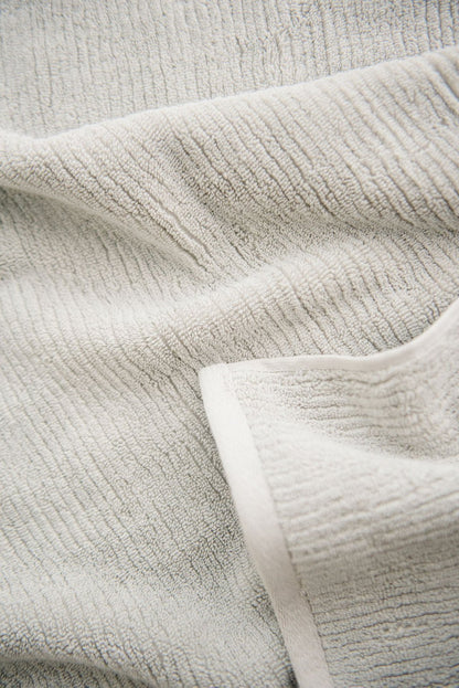 Ribbed Terry Bath Towel Set - Cotton And Bamboo Blend Bath Towels - Quahog Bay Bedding