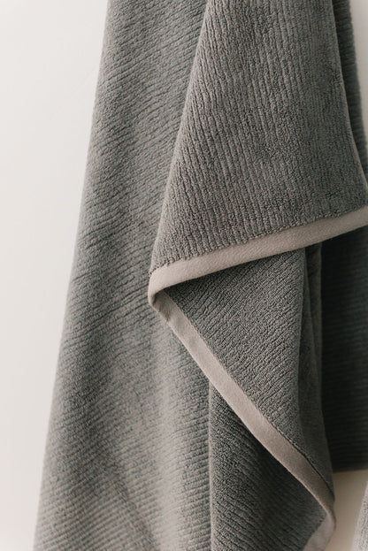 Ribbed Terry Bath Towel Set - Cotton And Bamboo Blend Bath Towels - Quahog Bay Bedding