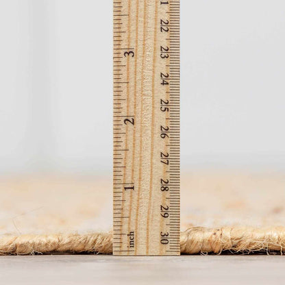 Rice Handcrafted Fringed Jute Carpet - Quahog Bay Bedding