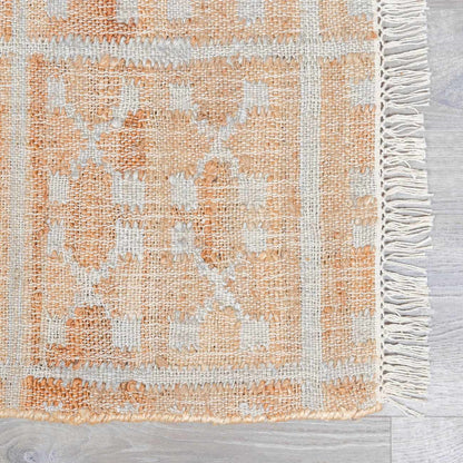 Rice Handcrafted Fringed Jute Carpet - Quahog Bay Bedding