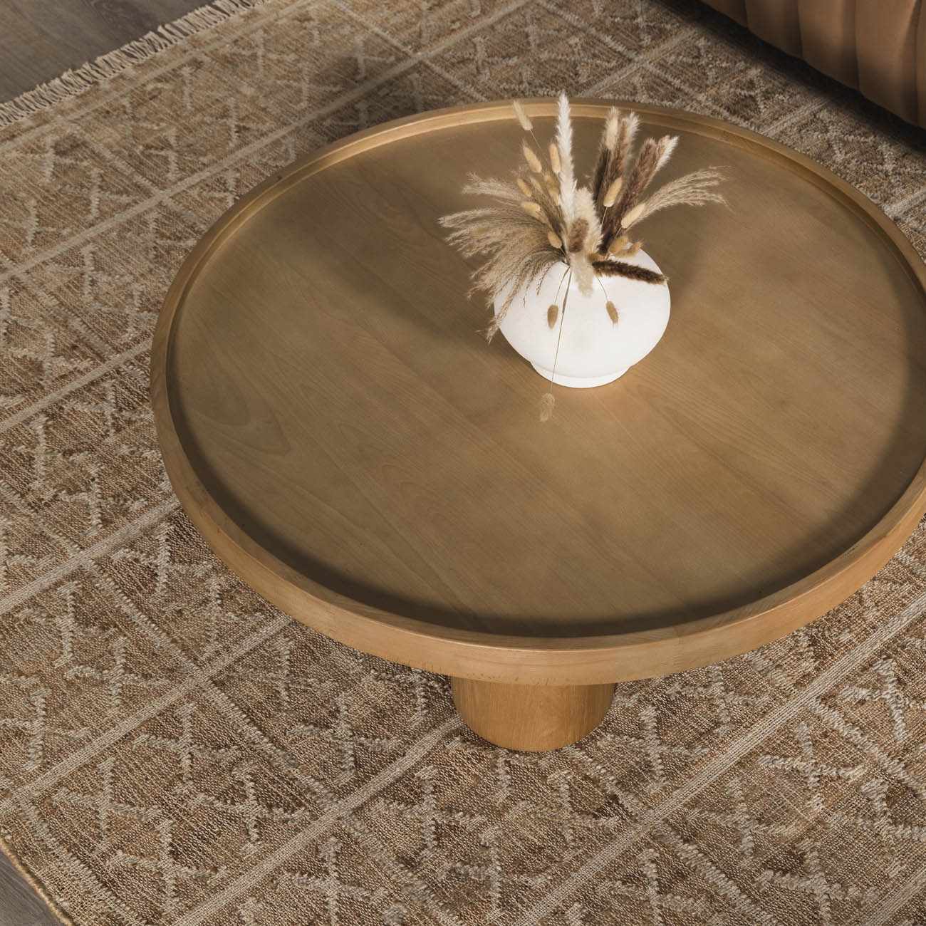 Rice Handcrafted Fringed Jute Carpet - Quahog Bay Bedding