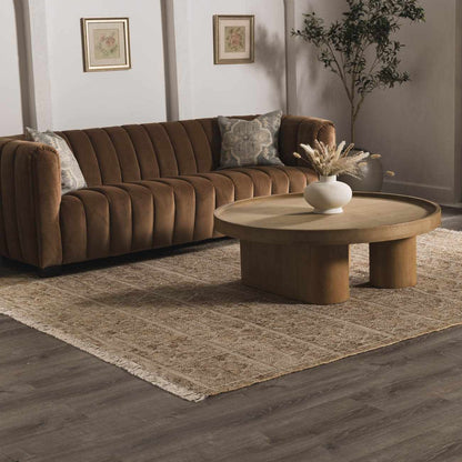 Rice Handcrafted Fringed Jute Carpet - Quahog Bay Bedding