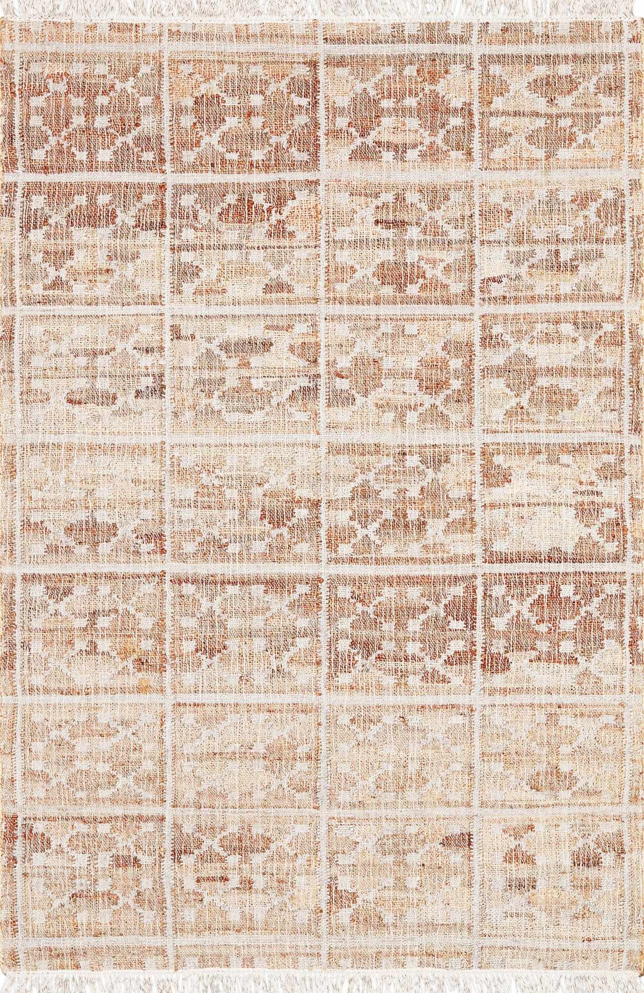 Rice Handcrafted Fringed Jute Carpet - Quahog Bay Bedding