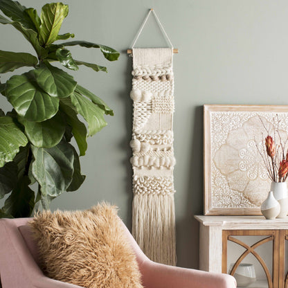 Riverwatch Ivory Woven Patterned Wall Hanging - Quahog Bay Bedding