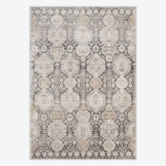 Rodna Area Rug - Modern, Stain Resistant, Chenille Cotton Rugs, Non-Slip Base - Quahog Bay Bedding