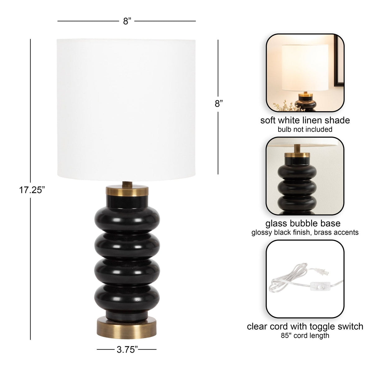 Rogala Table Lamp | Coastal Lamps & Lighting | Blue - Quahog Bay Bedding