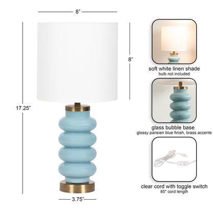 Rogala Table Lamp | Coastal Lamps & Lighting | Blue - Quahog Bay Bedding