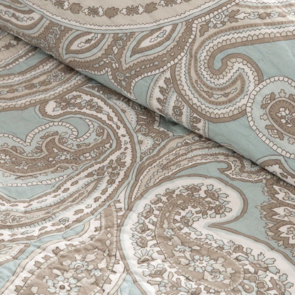 Ronan 4 Piece Cotton Quilt Set with Throw Pillow - Floral Medallion Quilt Sets - Quahog Bay Bedding