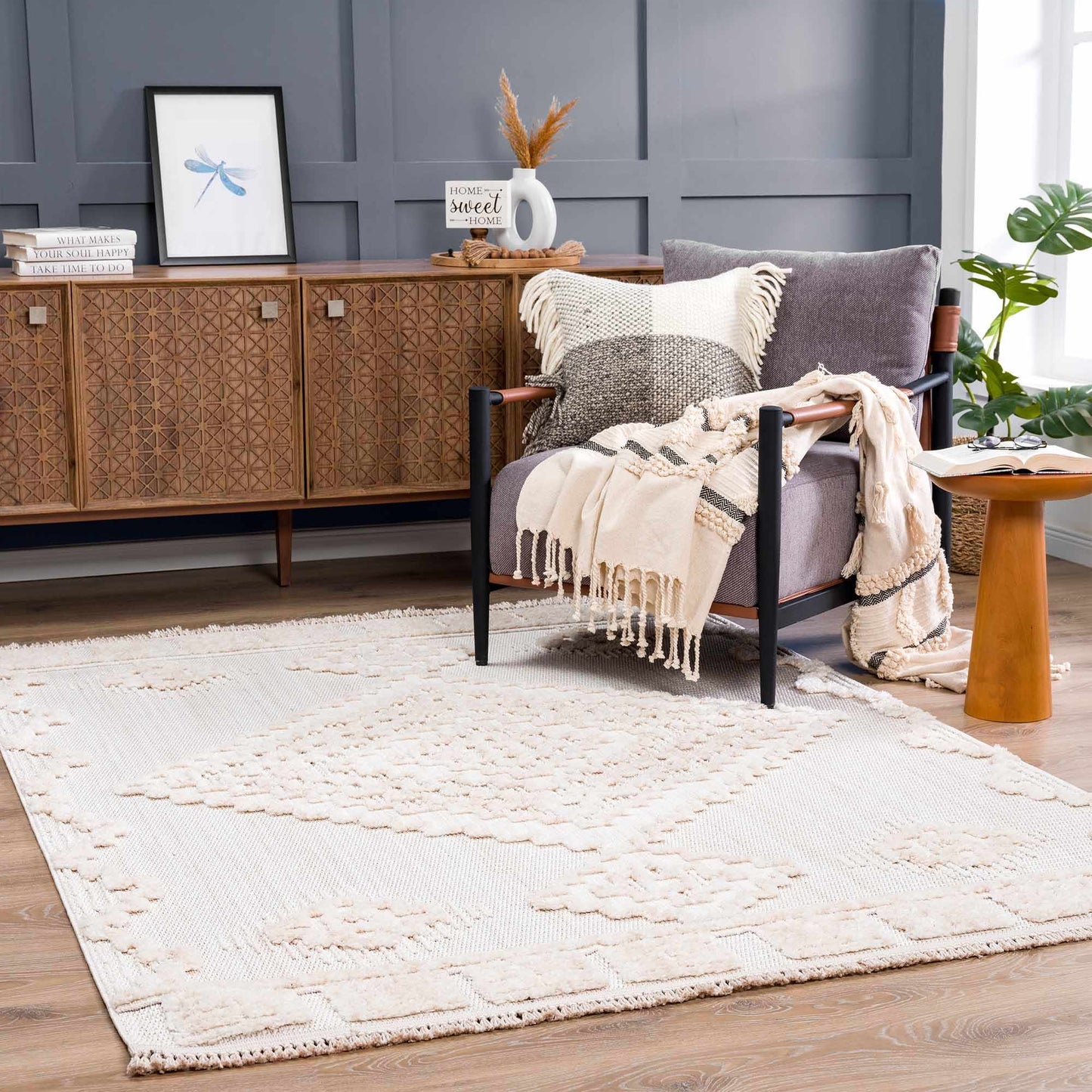 Rosales High - Low Rustic Rug - Quahog Bay Bedding