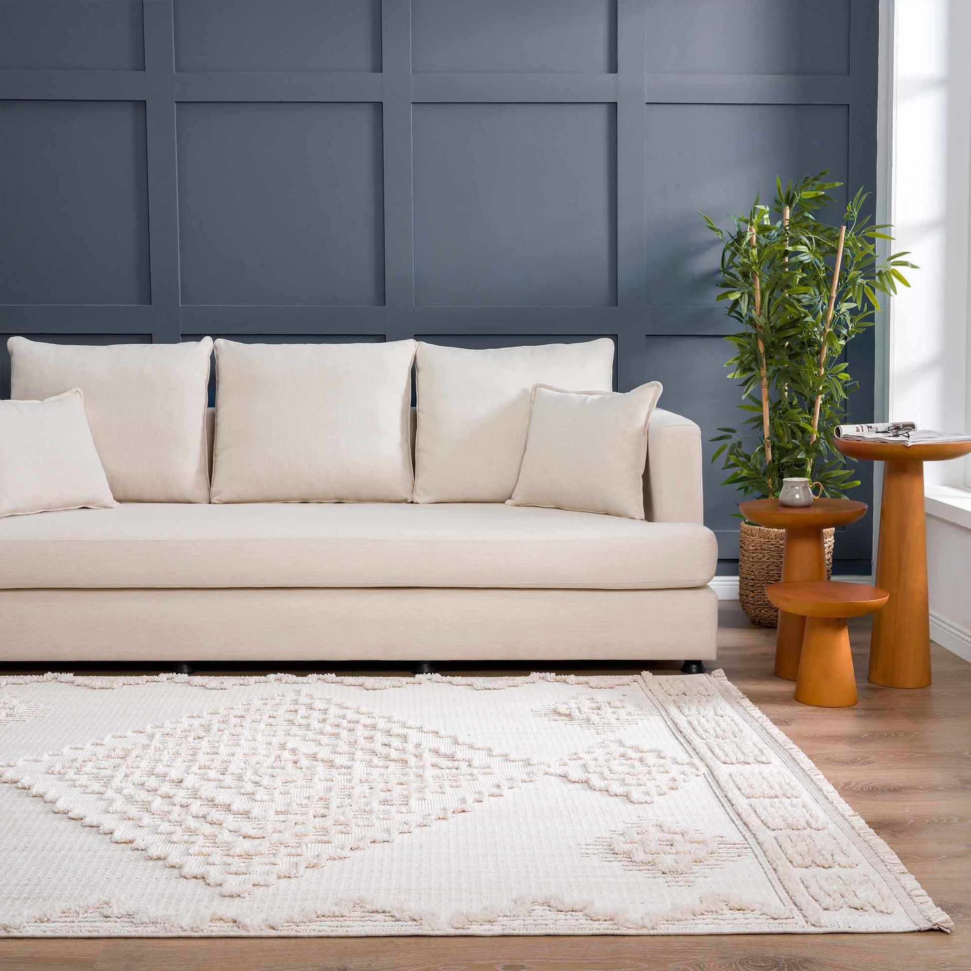 Rosales High - Low Rustic Rug - Quahog Bay Bedding