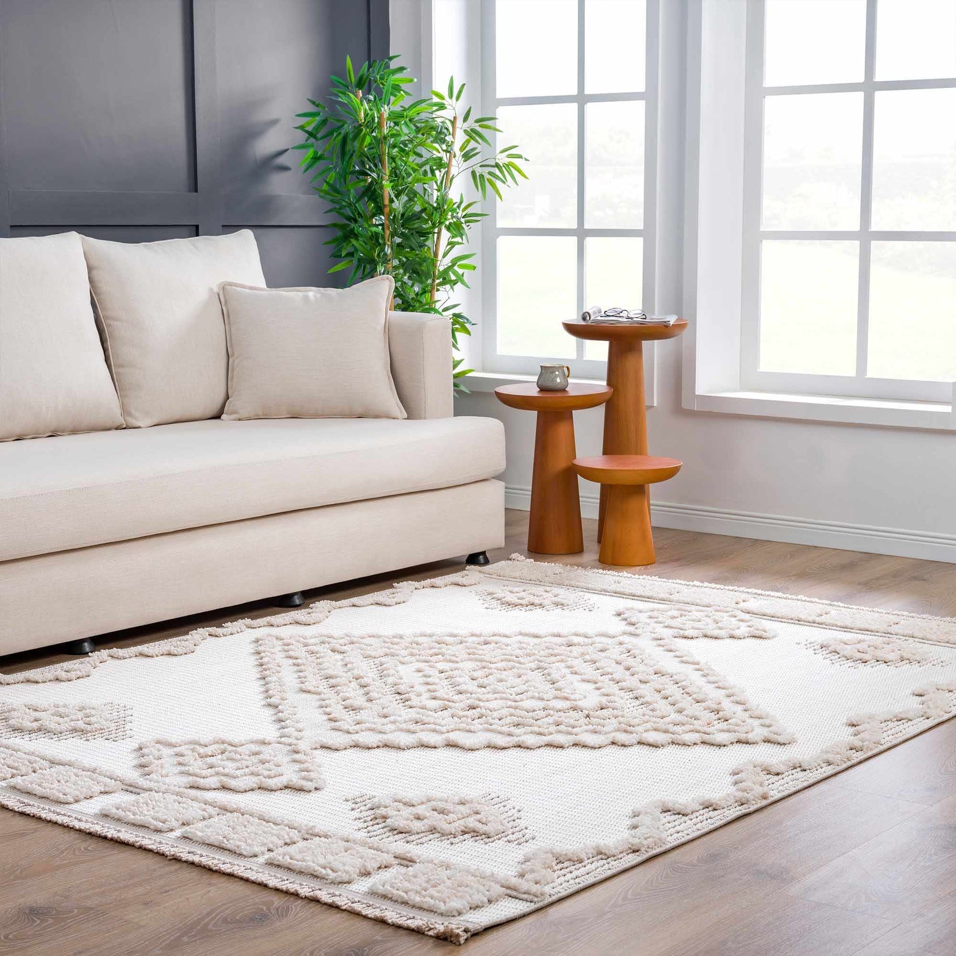 Rosales High - Low Rustic Rug - Quahog Bay Bedding