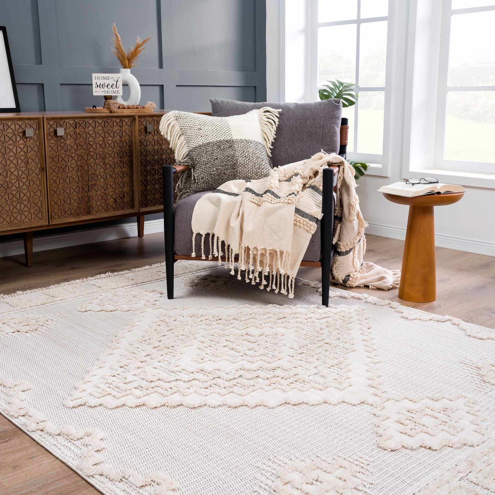Rosales High - Low Rustic Rug - Quahog Bay Bedding