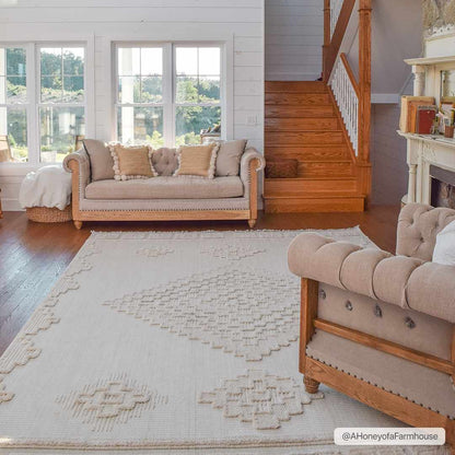 Rosales High - Low Rustic Rug - Quahog Bay Bedding